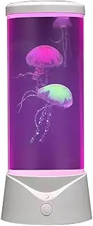KALWEL,Electric Jellyfish Mood Light,Jelly Fish Light Lamp,Jellyfish Lamp,Jellyfish Lava Lamp,Jellyfish Lamp USB Powered Silent Night Light Living Room Ornament Led Jellyfish Table Lamp