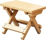 MYCENSE Folding Stool Wooden Portable Foldable Stool for Backyard Backpacking Travel