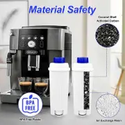 2 Pieces Water Filters, Compatible with DeLonghi DLSC002, ECAM, ETAM, Series Coffee Machine, Coffee Filter, Descaler Water Filter, to Soften Wate