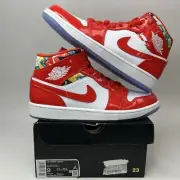 Air Jordan 1 Mid Retro SE “Barcelona Sweater/Chile Red” DC7294-600 Men’s 9 New