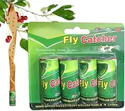 Fly Sticky Paper Rolls,26.77 Inches Indoor Window Fly Sticky Traps | Patio Fly Catcher Effective Against Midges, Aphids