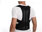 Bliss Gifts & Homewares Back Posture Corrector I Breathable Comfortable Material I Adjustable Back Brace I Underarm Pads Velvet Velcro for Back Support to Alleviate Pain provides Neck & Shoulder - M