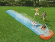 Bestway H2O Go 18ft Single Water Slide Ramp Drench Pool Brand New Ready To Ship