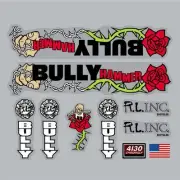 Bully - 2000 Hammer Red decal set - Old School BMX