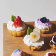 1:12 Scale Dollhouse Miniature Mini Food Cake Egg Tart Tray Silicone Mold Bakery