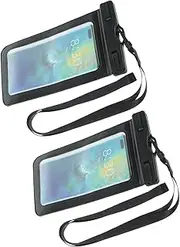 CHILDWEET 2pcs Wallet for Swimming Cooler Bag Go Phone Holder Coolers for Camping Underwater Swimsuit Mobile Essentials Cell Phone Pouch Phone Waterproof Pouch Cell Phone Dry Bags PVC Black