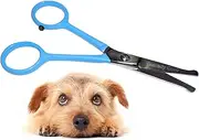 Scaredy Cut Tiny Trim by Small Pet Grooming Safety Scissor - 4.5" Ear, Nose, Face, Paw - for Cats, Dogs, and All Pets - Blue