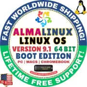 AlmaLinux OS 9.1 | USB Flash Drive | BOOT EDITION | AMD64 for MAC, PC Alma Linux