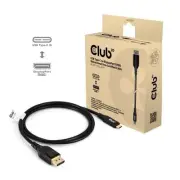 Club 3D USB Type-C to DisplayPort DP80 Bidirectional Vesa Certified Cable 1m/