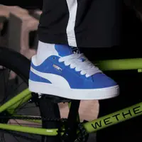 在飛比找Yahoo奇摩購物中心優惠-PUMA 休閒鞋 SUEDE XL 寶藍白 經典 滑板鞋 男