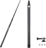 ARTCISE 300 cm Carbon Fibre Selfie Stick, SS300 Long Carbon Fibre Selfie Stick Extension Pole Monopod for Action Camera for GoPro Hero for GoPro for DJI Osmo Action for Camera