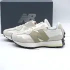 Size 10 Women's New Balance 327 Sneakers WS327PS Turtledove/Fatigue Green