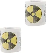 Ipetboom 2 Rolls Bulk Buy Novelty Toilet Tissue Rolls Funny Toilet Paper for Bathroom Soft Gentle Decorative Napkin for Party Creative Printing for Home Restaurant