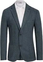 [PJ PAUL JONES] Herringbone Tweed Blazer British Wool Blend Sport Coat Jacket