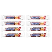 916550 8 x 80.5g BAR SNICKERS WHITE SHARE SIZE WITH 2 BARS