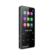 Akito S12 Compact Kosher MP3 Player with 16GB Memory Bluetooth and Recorder