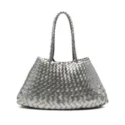 [Dragon Diffusion] Dragon Diffusion Large Santa Croce Tote Bag ONE SIZE SILVER