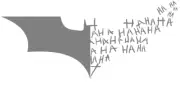 DIY Art Project Paint Reusable Stencil Silhouette - Batman Joker HaHa Symbol