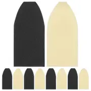10pcs Plastic Violin Bow Tips Violin Viola Accessories Violin Bow Parts ed Color 2.00X1.20X0.50CM