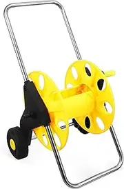 FONDOTIN Hose Cart with Wheels Multi Functional Hose Winding Reel for Garden Outdoor Durable Pressure Hose Reel Holder with Compact Storage Design for Easy Movement