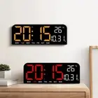 LED Digital Large Alarm Wall Desk Clock Temperature Date Week Display Clock US