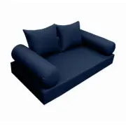 5PC Daybed Mattress Bolster Pillow Sheet Cover Only S.4 Queen Knife Edge AD101