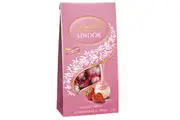 2 x Lindt Lindor Strawberries & Cream White Chocolate Bag 125g