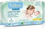 Compostable Wipes Calendula Bio Tidoo 58 uds