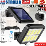 160LED Solar Powered Lights Motion Sensor Outdoor Garden Security Flood Lamp AUS