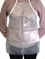 Clear Vinyl Apron, Extra Small - 15"W x 22"L - Eisco Labs