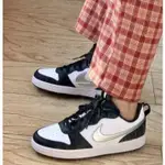 耐吉 NIKE NIKE COURT BOROUGH LOW 2 GS AF1黑白銀勾休閒滑板鞋CT3964-100女款