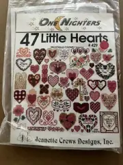 One nighters cross stitch 47 Little Hearts
