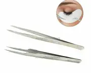 Stainless Steel Tweezer Point and Curve Tweezers Eyelash Extension Tool