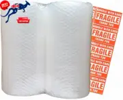 Bubble Cushioning Wrap Roll 12"x72Ft (2 Rolls) - Heavy-Duty Packing for Moving &