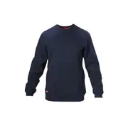 2 X Mens Hard Yakka Fleece Crew Jumper Navy
