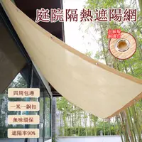 在飛比找PChome24h購物優惠-多功能陽台庭院遮陽網 加密加厚防曬網 遮陰網 遮光隔熱網(2