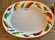 Clay Art LA MESA JALAPEÑO PEPPER’S Chip N Dip Serving Platter & Sauce Set