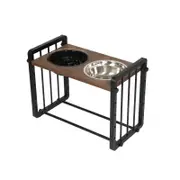 Pawz Stainless Steel Dual Bowl Elevated Pet Feeder Large