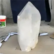 218.46LB Natural clear quartz obelisk crystal point wand tower Specimen healing