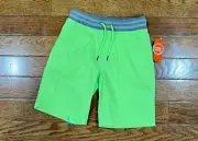 Boys Shorts Size 8 Medium M Wonder Nation Kids Pull On Neon Green New with Tags