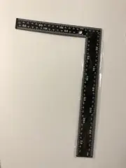 ANGLE SQUARE RULER 90 DEGREE 0-12 INCH + 0-30cm 2-SIDED RIGHT ANGLE