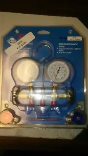 New FJC R134A Refrigeration Gauge Set w/72" Hoses 6721