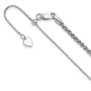 30 Inch Sterling Silver Adjustable 2.5mm Wheat Chain