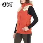 NWT Picture Organic Women’s Holly Insulated Vest Small Paprika $168 Faux Fur