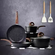Non Stick Pots and Pans Set, Healthy Ceramic Cookware Set, 12Pcs Kitchen Cooking