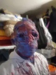 silicone mask horror gore face scary
