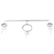 New Stainless Steel Handcuff Collar Holder Removable Screw Open Binding Shacke
