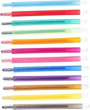 HAPINARY 12pcs Crayon Children Paint Coloring Pens Multi- Colors Graffiti Pens Multi-Colors Graffiti Pens Graffiti Pens for DIY Oil Painting Pens Painted Tool to Rotate Plastic