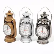 1Pc Retro Kerosene Light Alarm Clock Vintage Alarm Clock Table Clock For Hom WH2