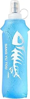 250/500 ml Water Bottle, Blue Collapsible Lightweight Bottle, Non-BPA Silicone, Portable Water Bags for Sports, Cycling, Prefer Soft Water Bottle